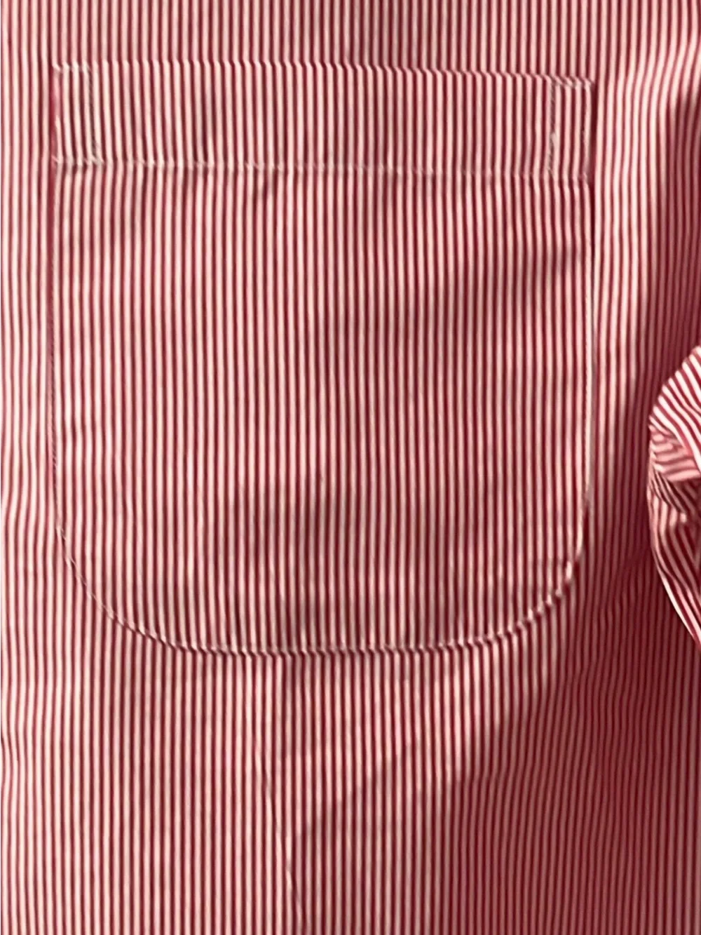 J. Crew Pink and White Fine-Striped Button-Down Shirt